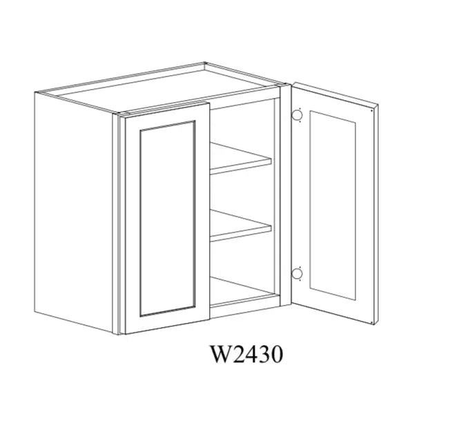 Shaker White Wall Cabinet SW-W2430 — Tree Cabinetry product image