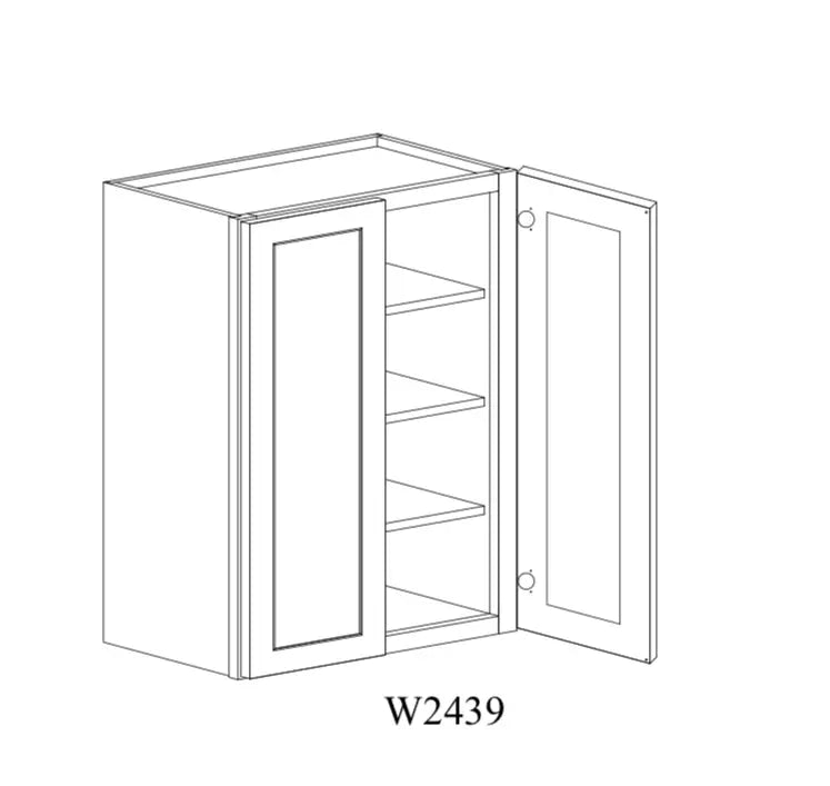 Shaker White Wall Cabinet SW-W2439 — Tree Cabinetry product image