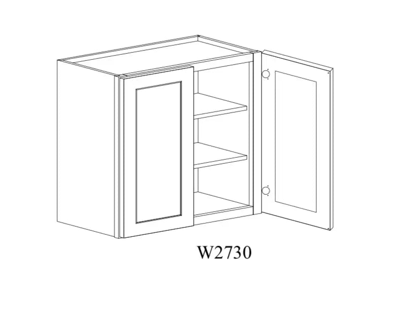 Shaker White Wall Cabinet SW-W2730 — Tree Cabinetry product image