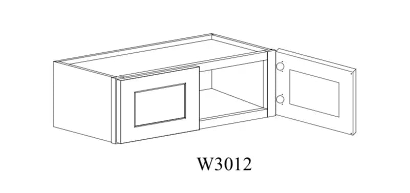 Shaker White Wall Cabinet SW-W3012 — Tree Cabinetry product image