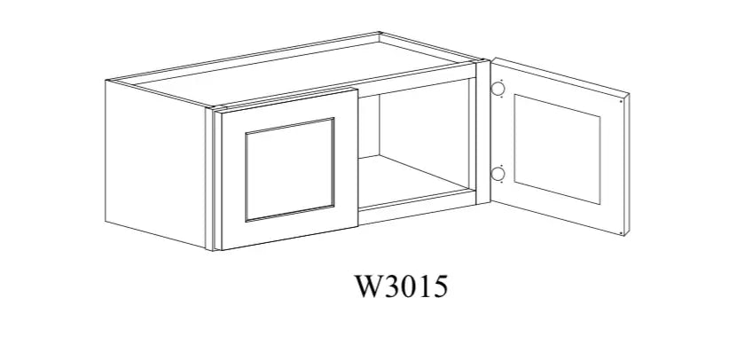 Shaker White Wall Cabinet SW-W3015 — Tree Cabinetry product image