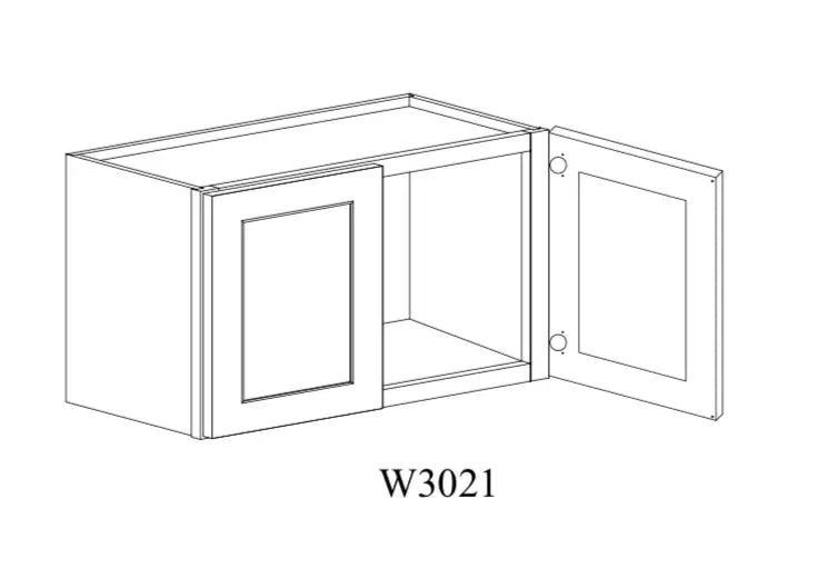Shaker White Wall Cabinet SW-W3021 — Tree Cabinetry product image