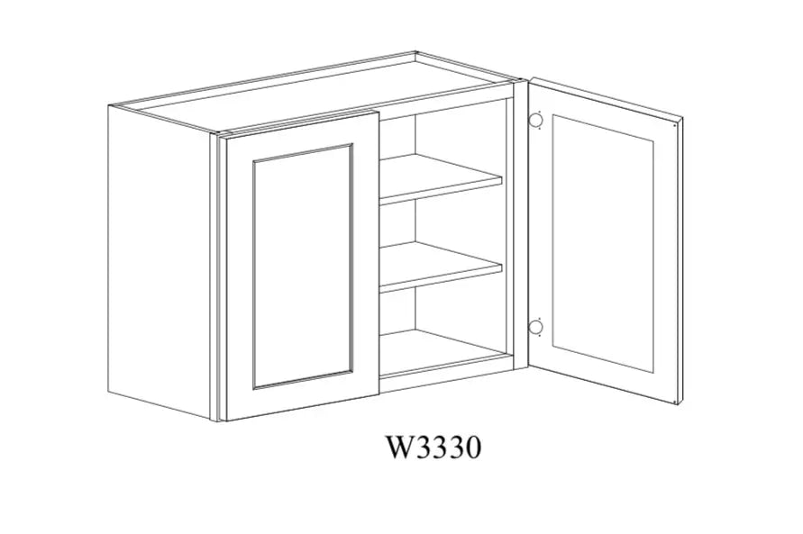 Shaker White Wall Cabinet SW-W3330 — Tree Cabinetry product image