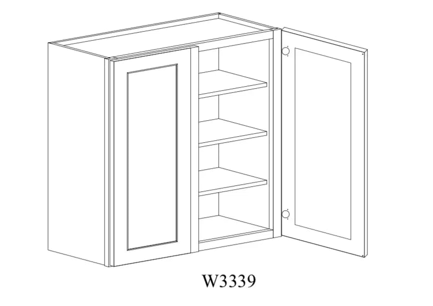 Shaker White Wall Cabinet SW-W3339 — Tree Cabinetry product image