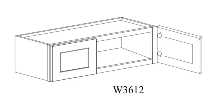 Shaker White Wall Cabinet SW-W3612 — Tree Cabinetry product image