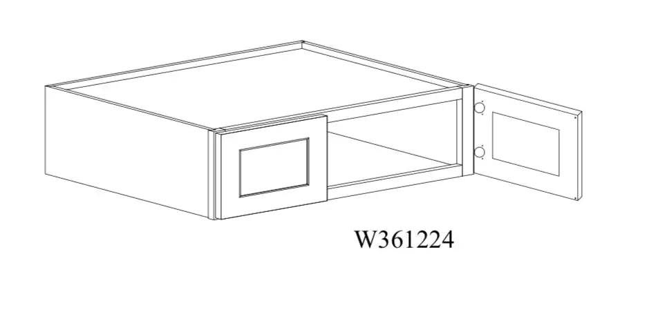 Shaker White Wall Cabinet SW-W361224 — Tree Cabinetry product image