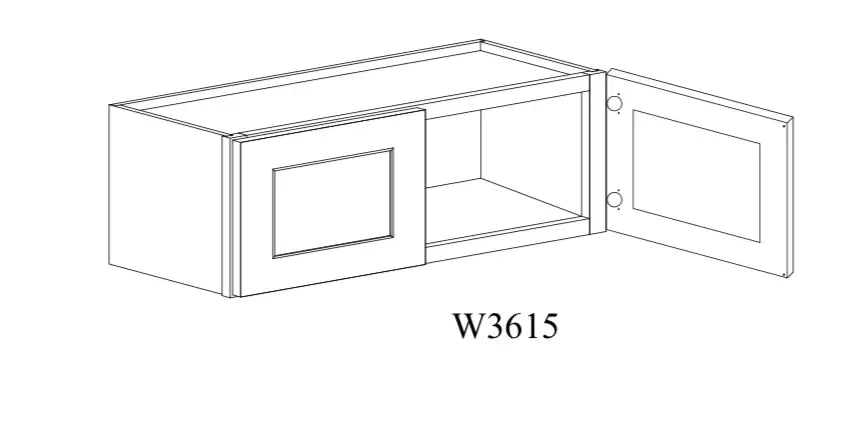 Shaker White Wall Cabinet SW-W3615 — Tree Cabinetry product image