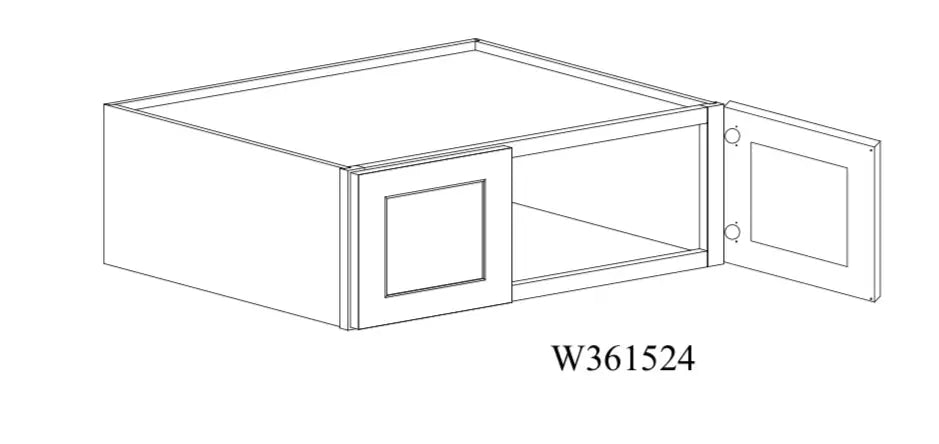 Shaker White Wall Cabinet SW-W361524 — Tree Cabinetry product image
