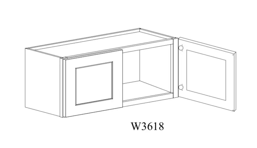 Shaker White Wall Cabinet SW-W3618 — Tree Cabinetry product image