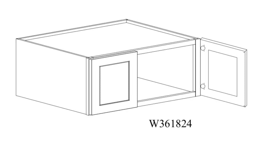 Shaker White Wall Cabinet SW-W361824 — Tree Cabinetry product image