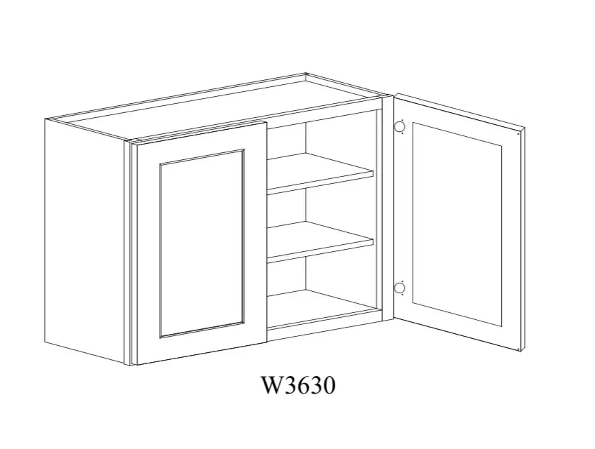 Shaker White Wall Cabinet SW-W3630 — Tree Cabinetry product image