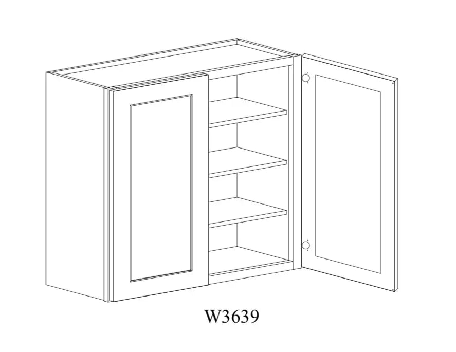 Shaker White Wall Cabinet SW-W3639 — Tree Cabinetry product image