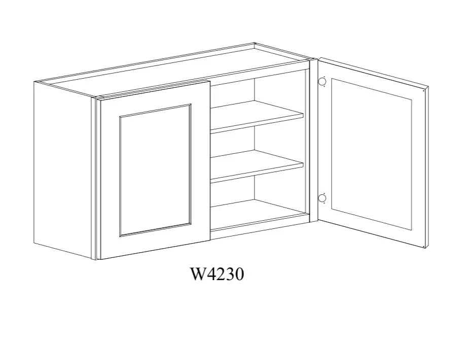 Shaker White Wall Cabinet SW-W4230 — Tree Cabinetry product image