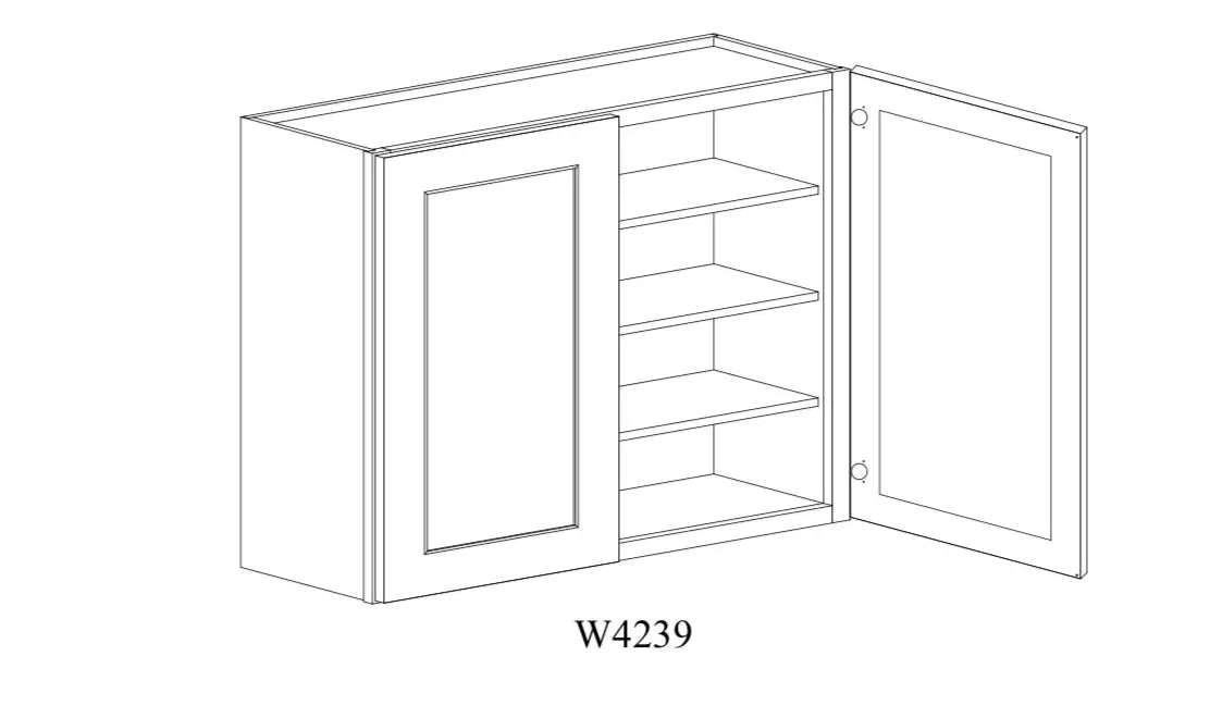 Shaker White Wall Cabinet SW-W4239 — Tree Cabinetry product image