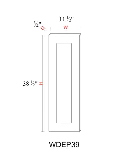 Shaker White Cabinet Accessory SW-WDEP39 — Tree Cabinetry product image