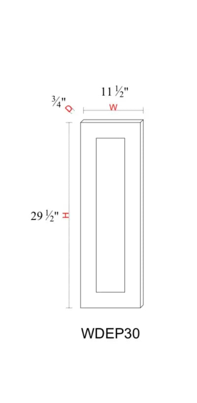 Shaker White Cabinet Accessory SW-WDEP30 — Tree Cabinetry product image