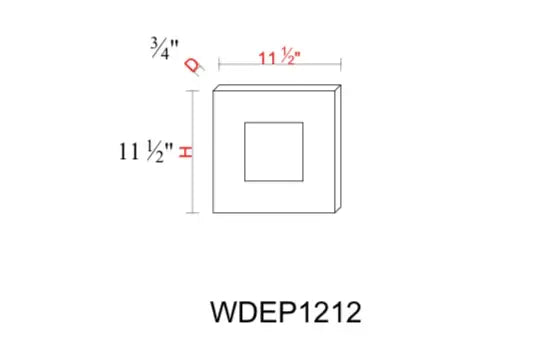 Shaker White Cabinet Accessory SW-WDEP1212 — Tree Cabinetry product image