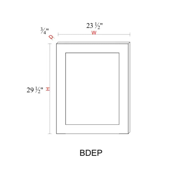 Shaker White Cabinet Accessory SW-BDEP/PDEP — Tree Cabinetry product image