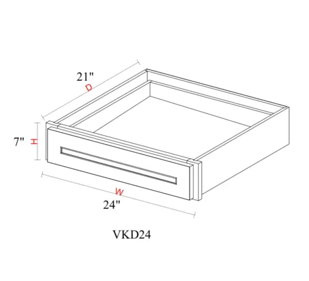 Matcha Fancy Shaker Vanity MFS-VKD24 — Tree Cabinetry product image