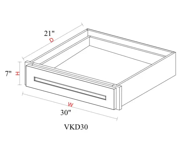 Whipped Cream Fancy Shaker Vanity WCFS-VKD30 — Tree Cabinetry product image