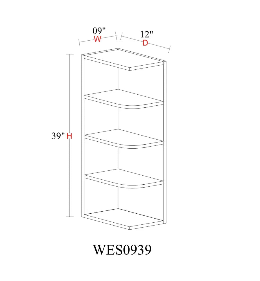 Whipped Cream Fancy Shaker Wall Cabinet WCFS-WES939 — Tree Cabinetry product image