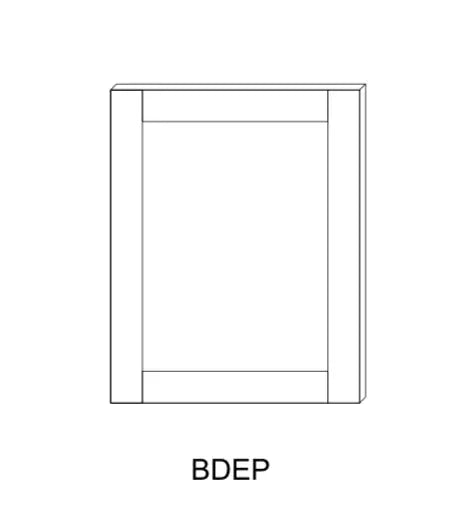 Matcha Fancy Shaker Cabinet Accessory MFS-BDEP/PDEP — Tree Cabinetry product image