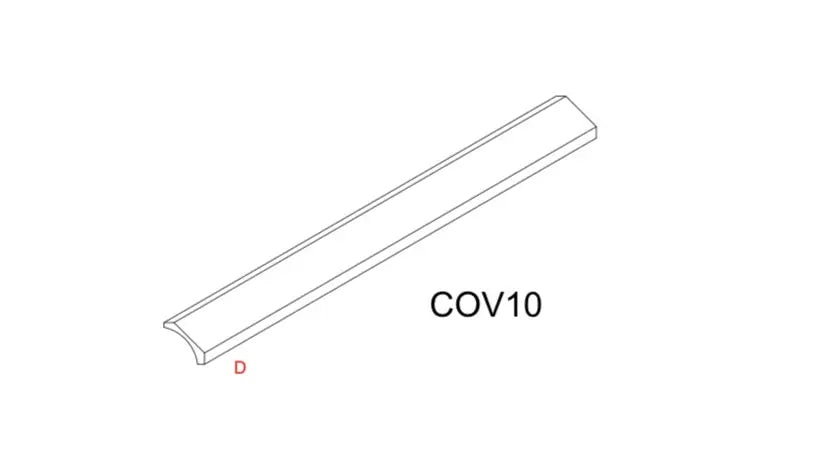 Shaker White Cabinet Accessory SW-COV 10-2 1/2 — Tree Cabinetry product image